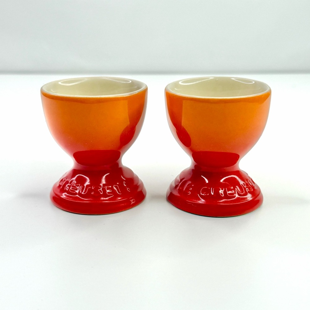 Le Creuset Orange Flame Ombre Set of 2 Egg Cups